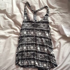 Forever 21, Strappy Tank, Black & White, Size M